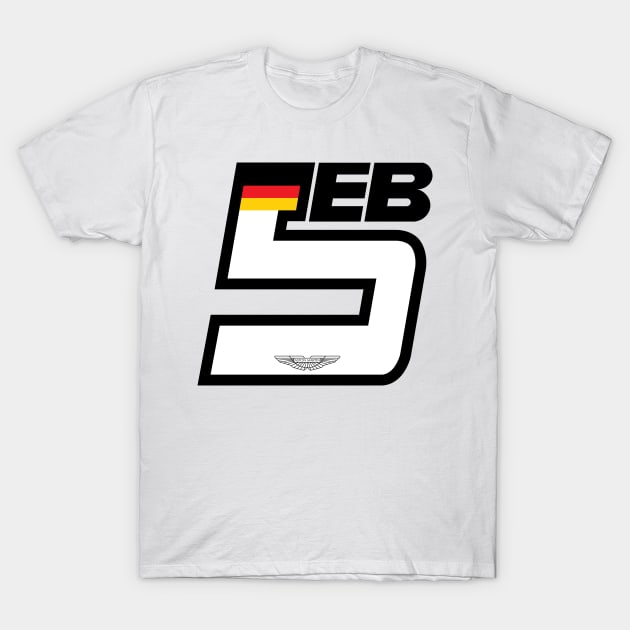 Sebastian Vettel 5 T-Shirt by FinnickArrow